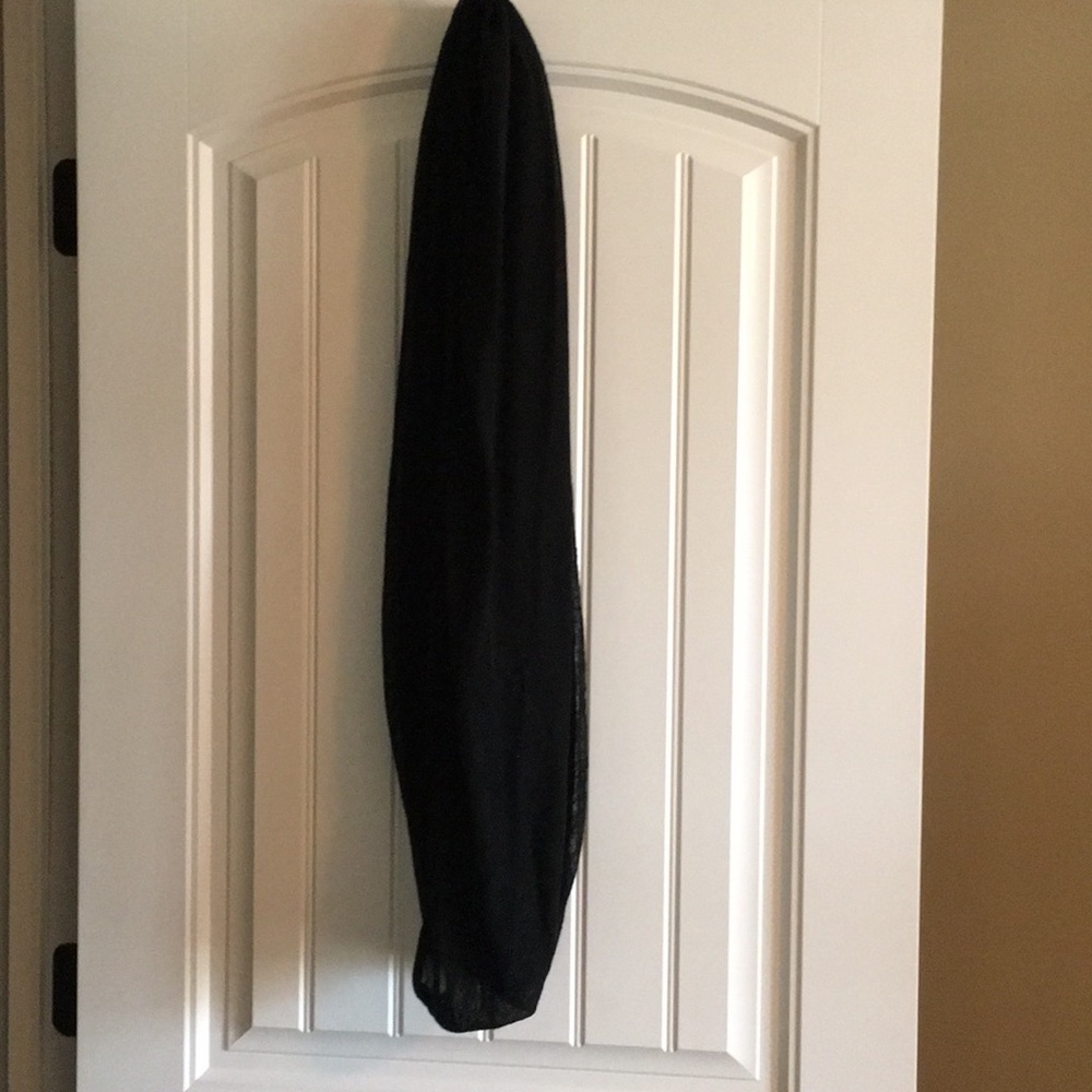 Solid Black Infinity Scarf